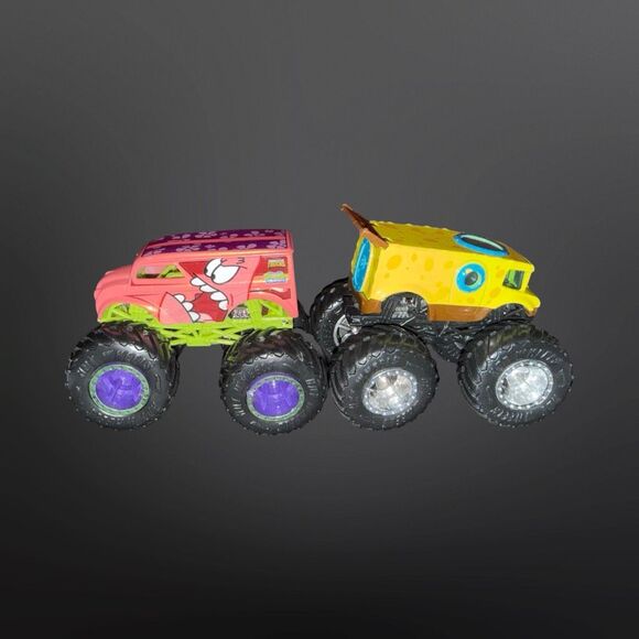 Hot Wheels Monster Jam Spongebob Squarepants & Patrick Monster Trucks 1:64 A32 - Picture 7 of 7